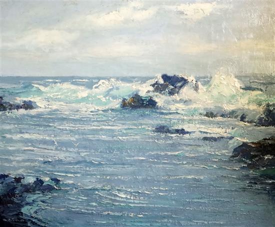 § Augustus William Enness (1876-1948) The Incoming Tide 25 x 29.5in.